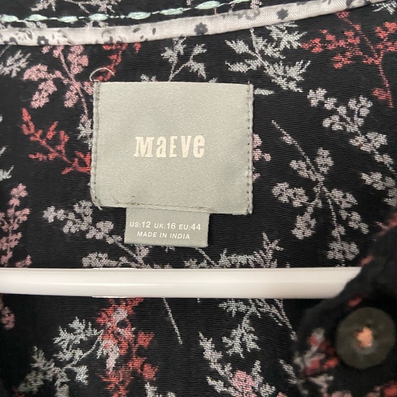 Anthropologie Maeve Floral print button down Blouse - Picture 11 of 14